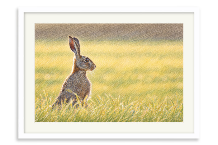 White Frame A4 -  21 x 29.7 cm (+£125.00)